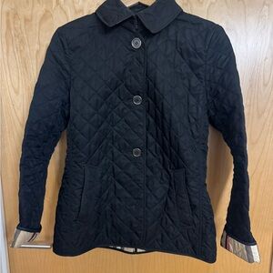 Burberry Black Quilted Utility Jacket